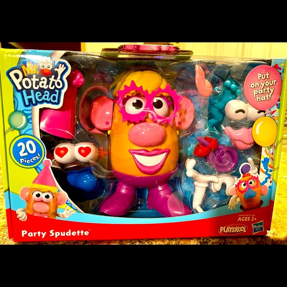 Mrs. Potato Head “Party Spudette” unopened box NEW 20 pieces Playskool Hasbro - Picture 2 of 4